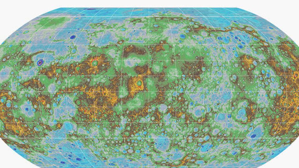В NASA составили подробную топографическую карту Меркурия