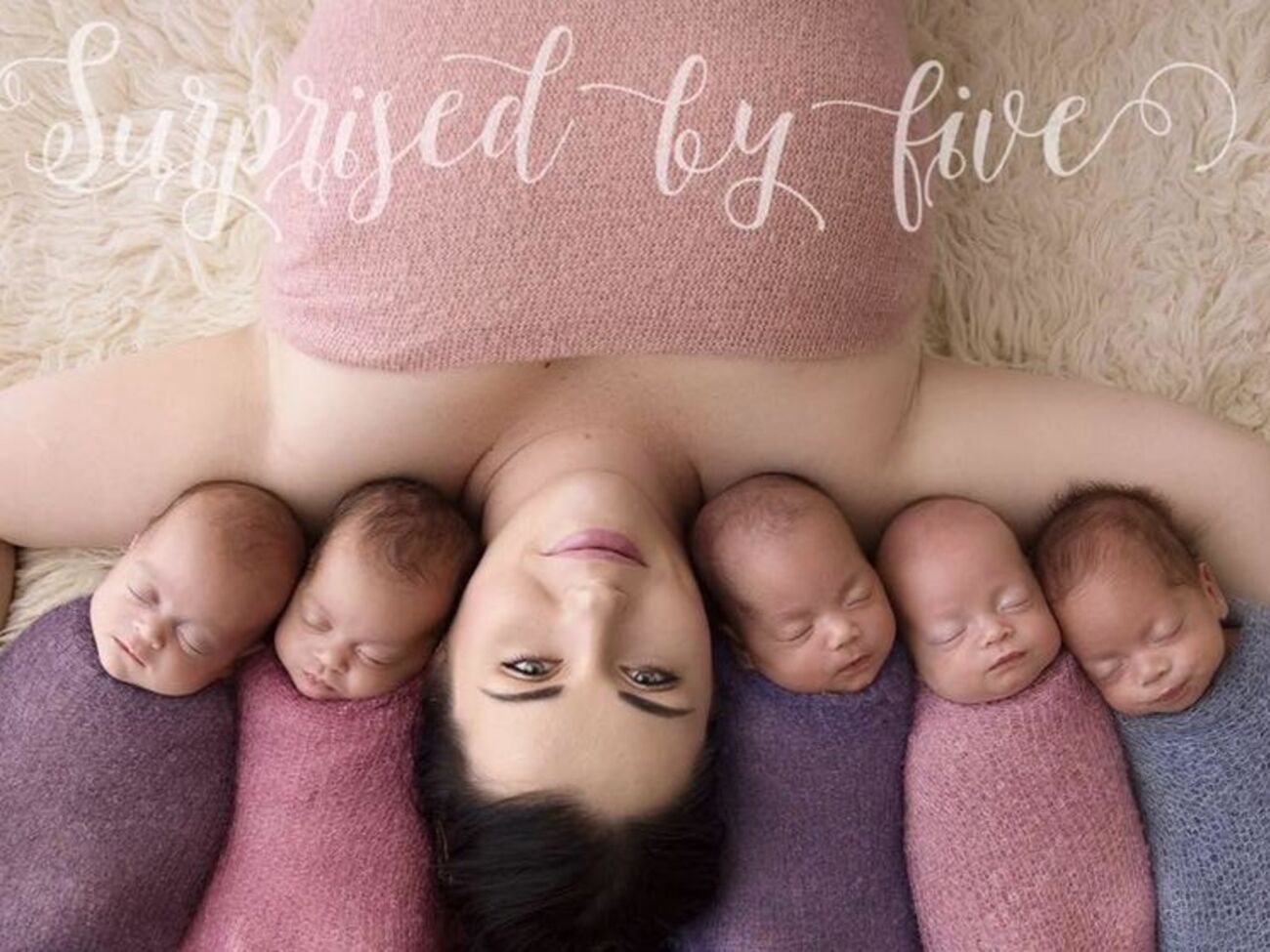 По статистике, одна женщина на 55 млн рожает сразу пятерых детей