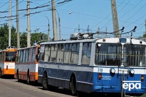Дожди в Черкассах остановили электротранспорт
