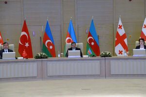 Министры обороны Азербайджана, Турции и Грузии на встрече в Габале