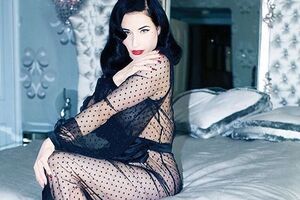 Дита фон Тиз снялась без белья