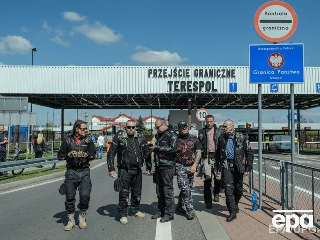 "Ночные волки" на границе Беларуси и Польши