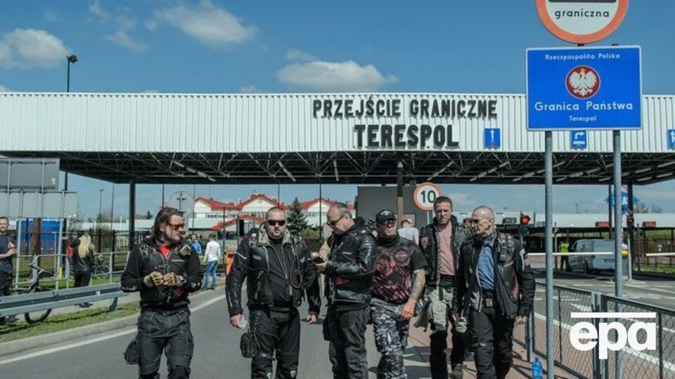 "Ночные волки" на границе Беларуси и Польши