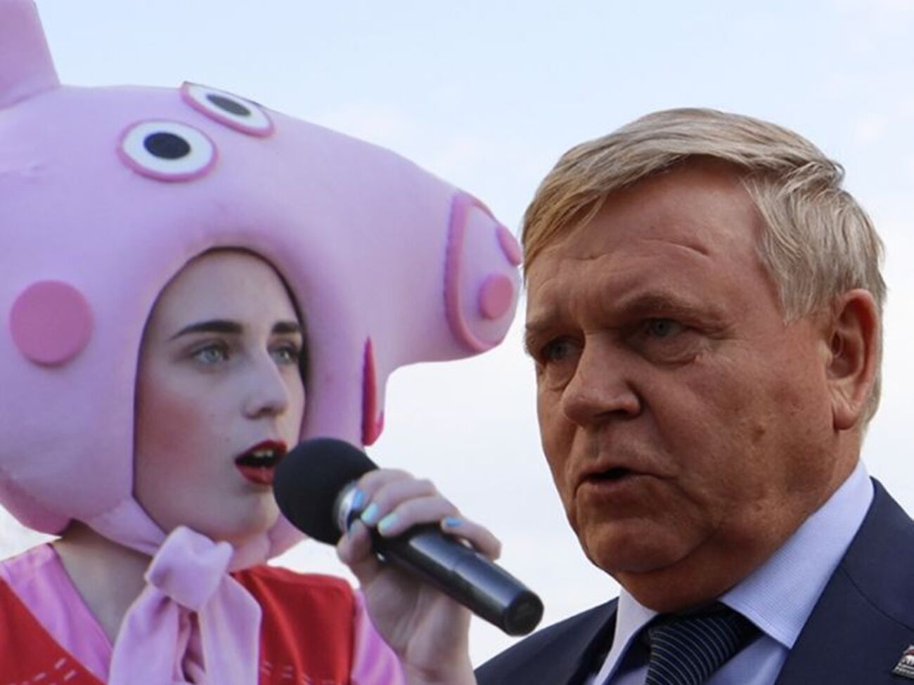 "Свинка Пеппа" агитировала детей за единоросса: Сейчас Демкин на нас обидится. Кто так хлопает Николаю Демкину?