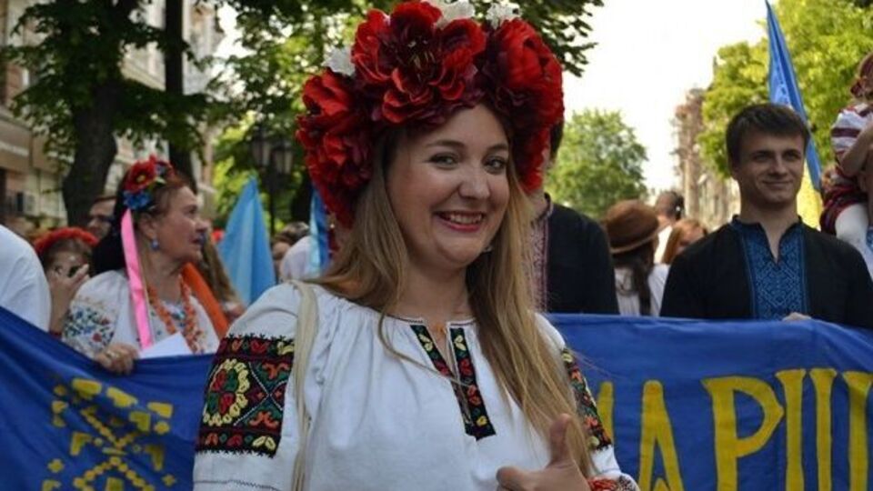 В Одессе прошел мегамарш в вышиванках