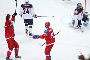 Россия забросила США семь шайб