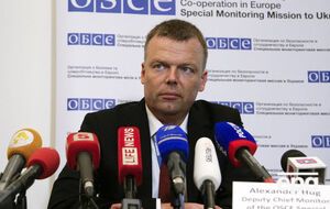 Хуг хочет оценить ситуацию с безопасностью в оккупированном городе и пообщаться с местными жителями