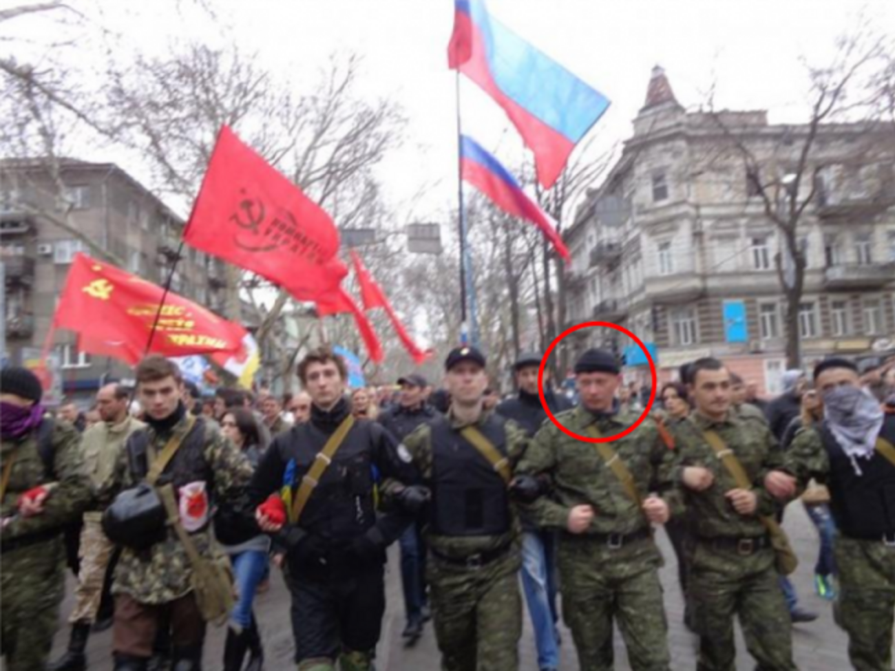 Евгений Мефедов на марше "Антимайдана" в Одессе