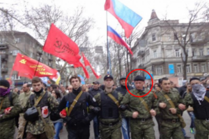 Евгений Мефедов на марше "Антимайдана" в Одессе