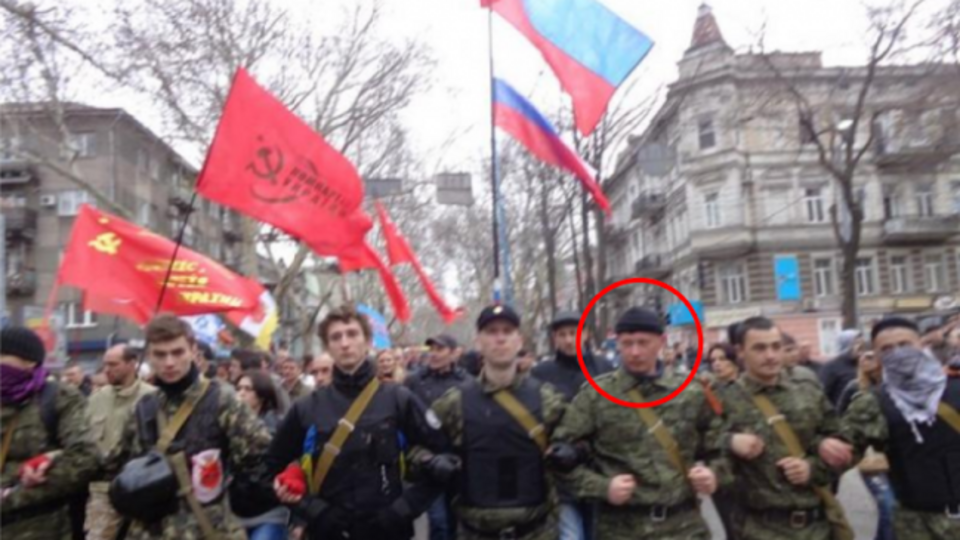 Евгений Мефедов на марше "Антимайдана" в Одессе