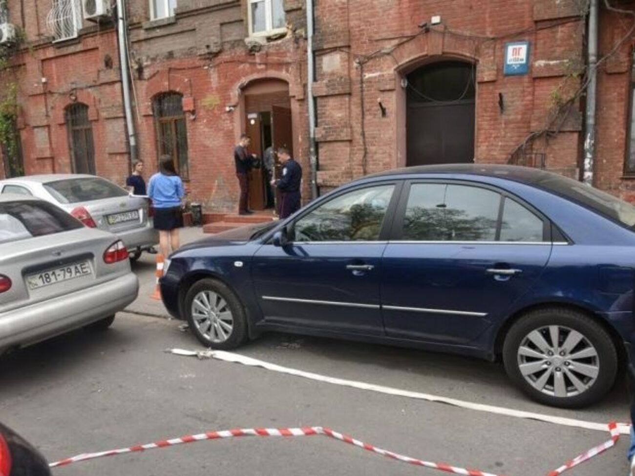 Полицейские на месте конфликта