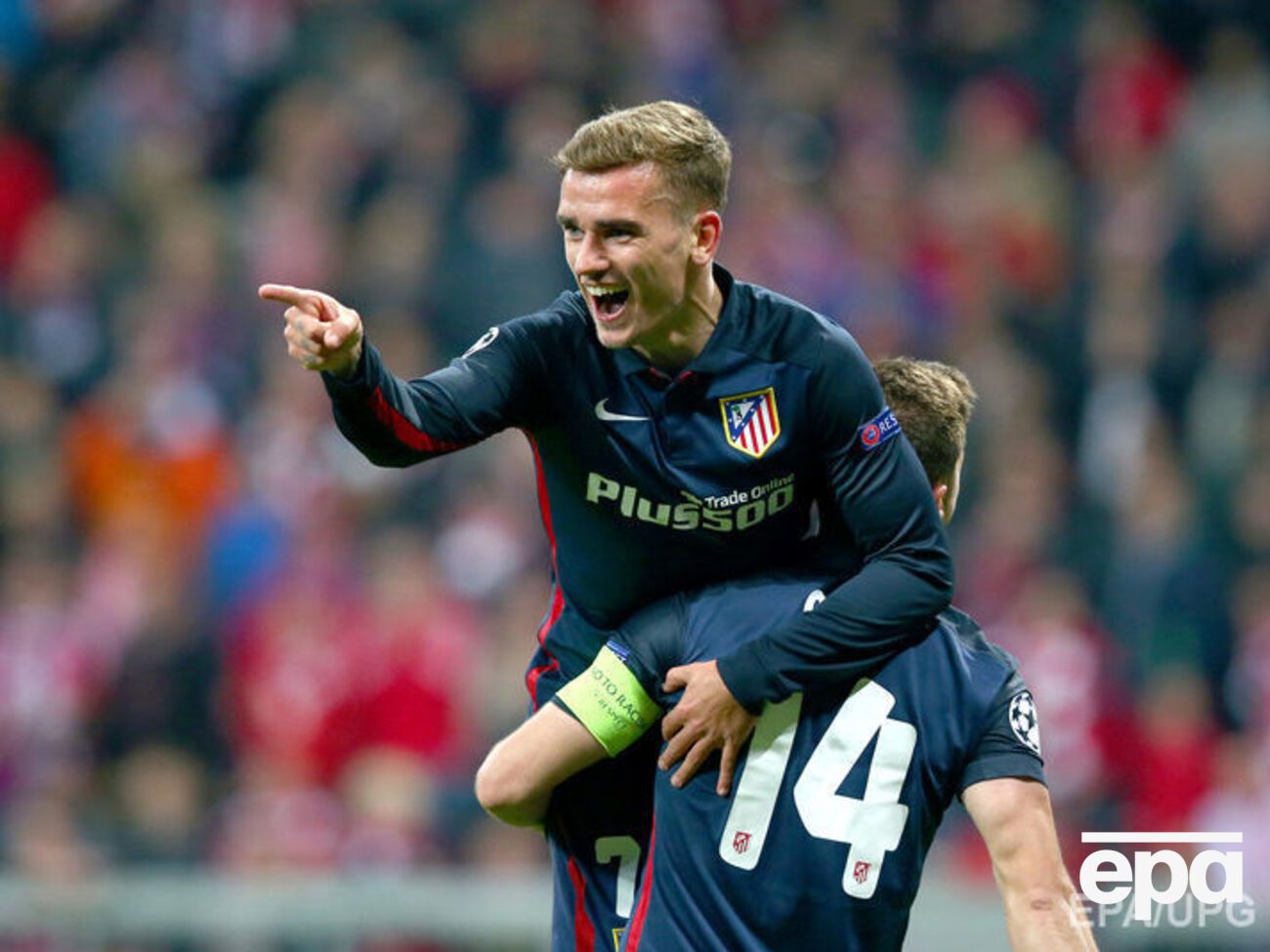 Благодаря голу Антуана Гризманна на "Альянц Арене" испанский "Атлетико" вышел в финал Лиги чемпионов