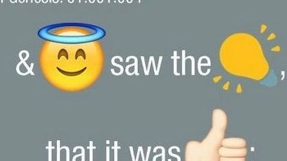 Библию перевели на язык смайлов