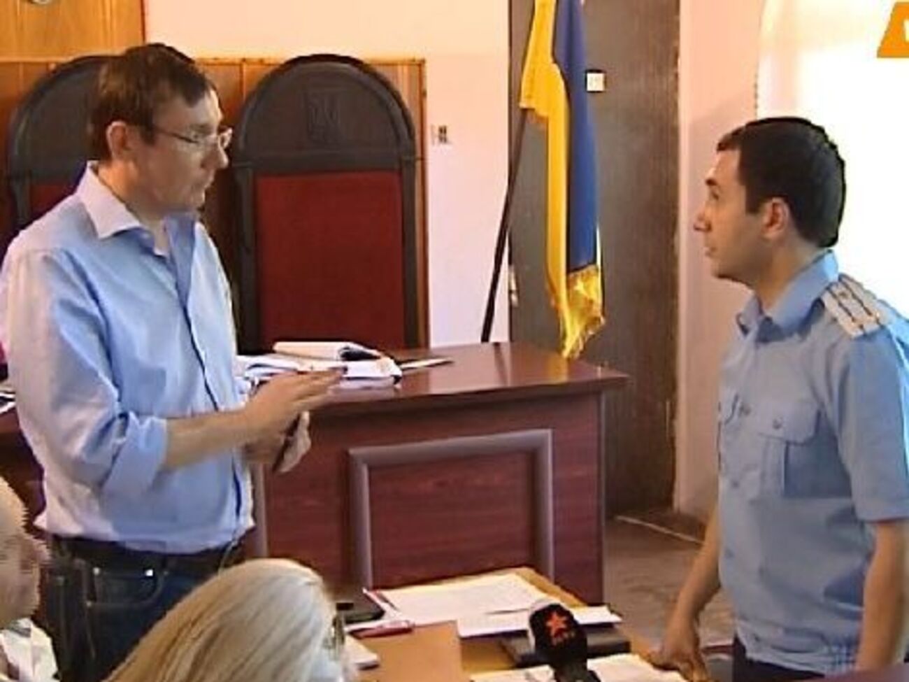 Луценко и Шкитов в суде в 2013 году