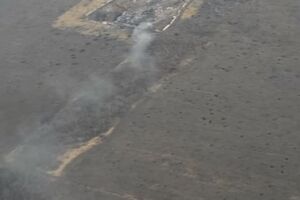 Беспилотник зафиксировал взрыв боекомплекта на позициях боевиков