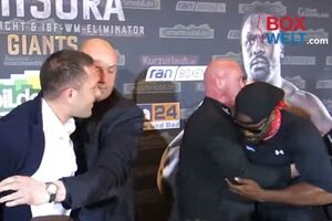 Чисора пытался ввязаться в драку с болгарином