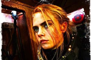 Делевинь оконфузилась во время съемки