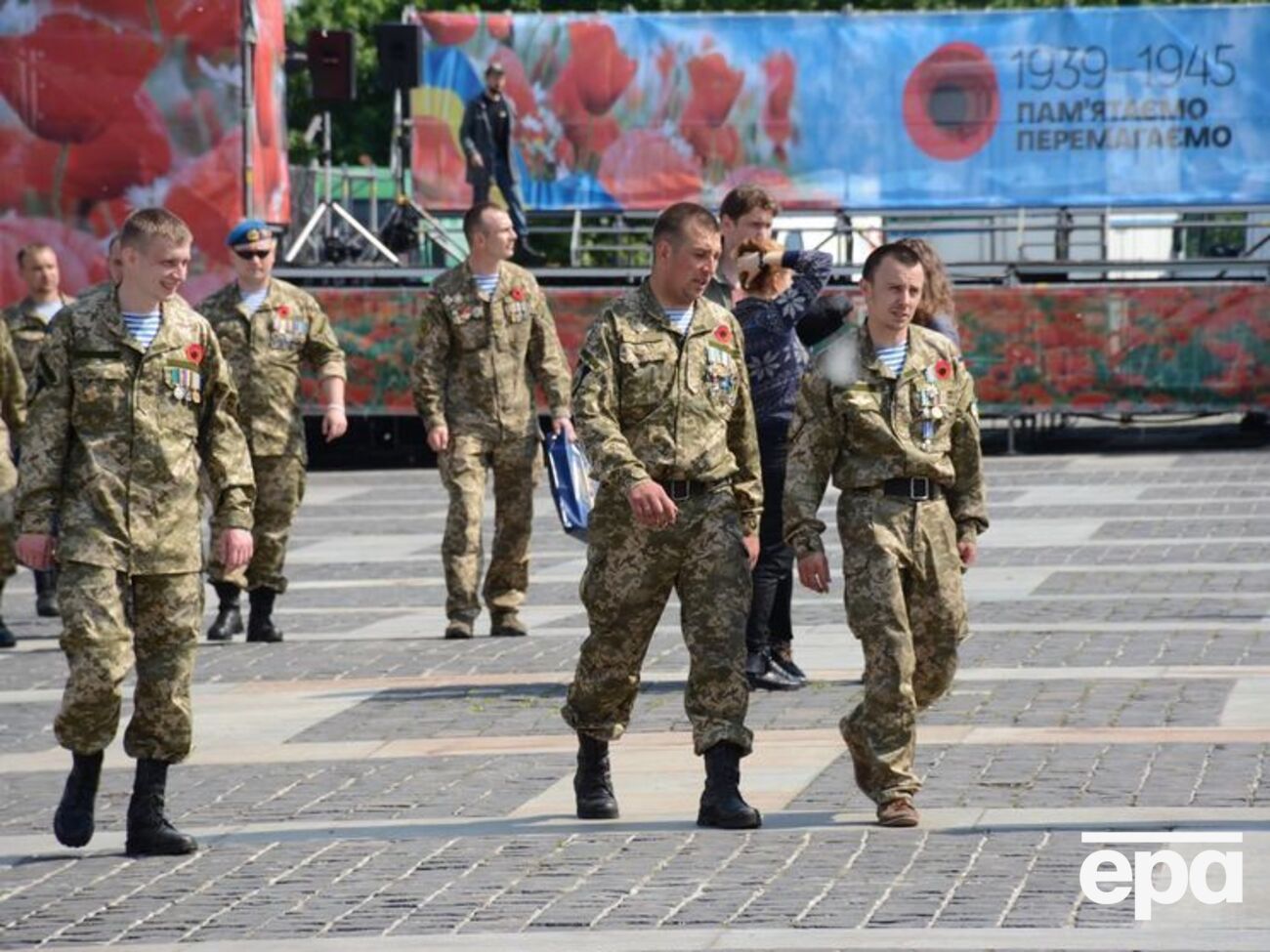 Украинские военные отрепетировали торжества ко Дню Победы