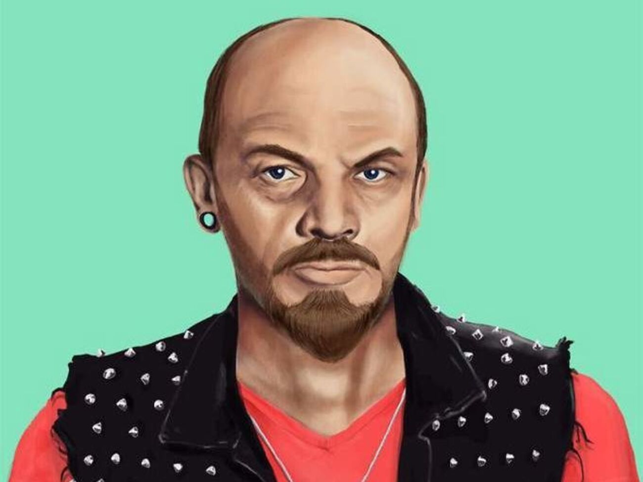 Художник "установил" Ленину тоннель в ухе