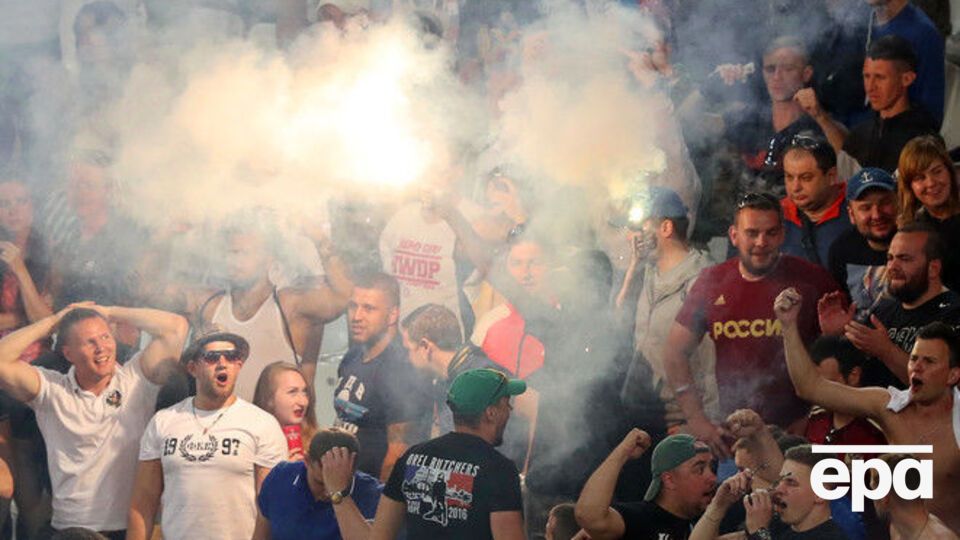 Российский футбольный союз наказывали из-за поведения российских болельщиков во время Евро 2012