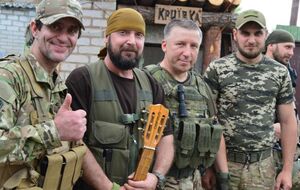 Шкиряк встретился с бойцами батальона "Кривбас" и полка "Киев"