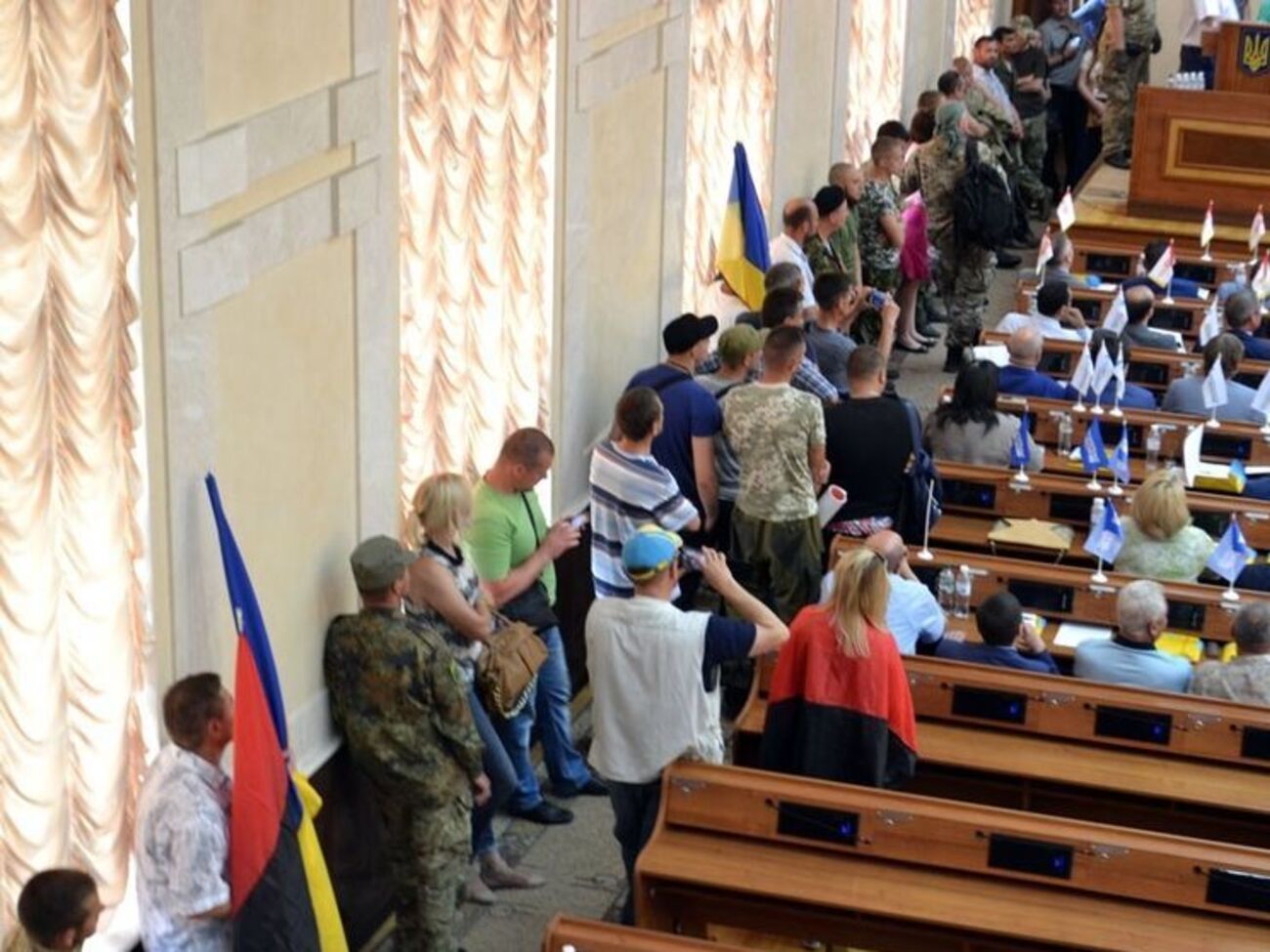 Активисты требовали предоставить статус участников боевых действий всем защитникам страны