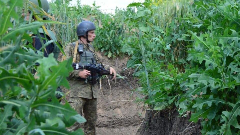 Передовые позиции ВСУ на линии столкновения