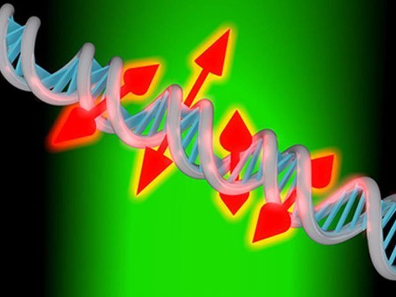 Художественное изображение цепи ДНК