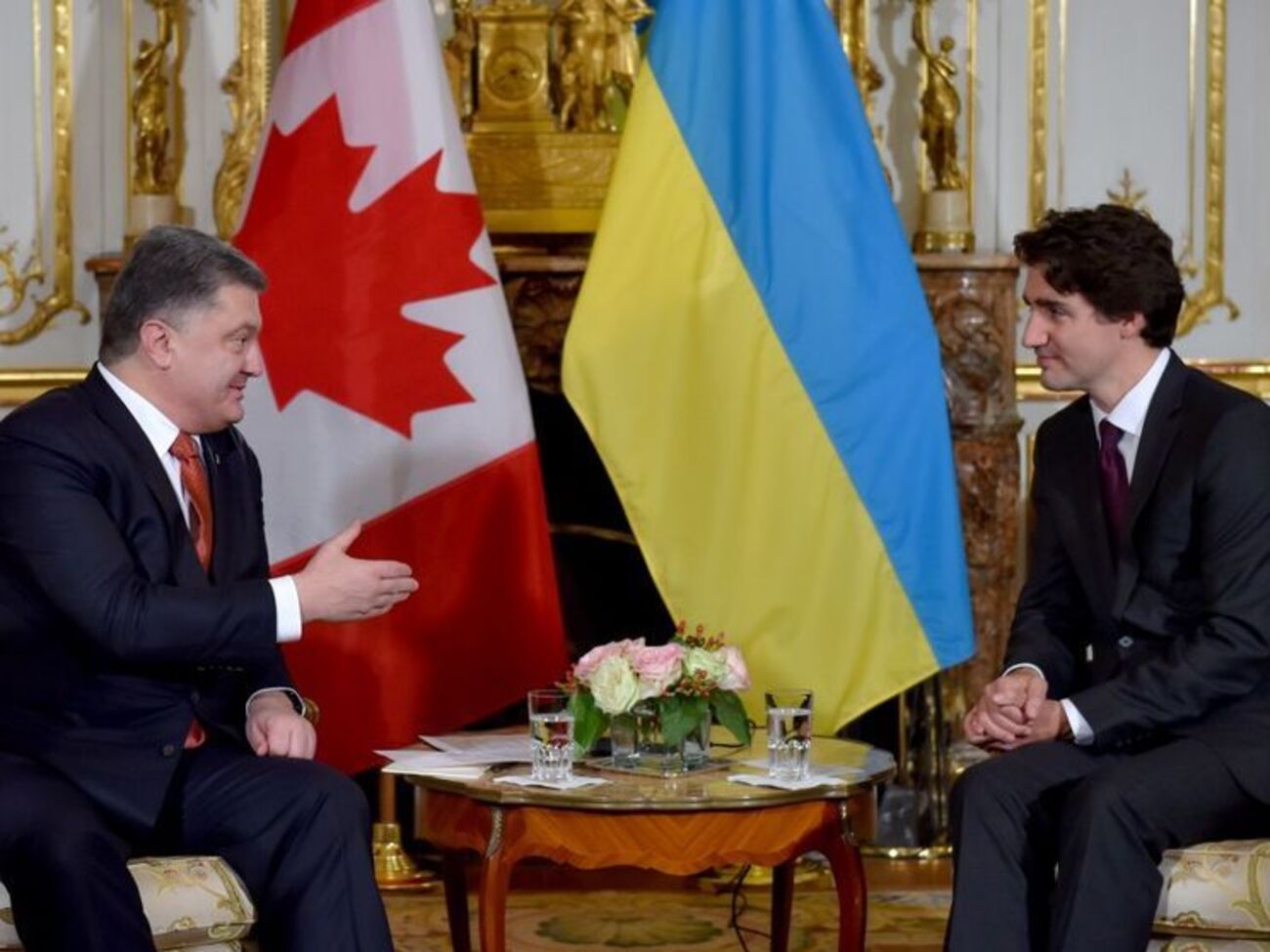 Президент Украины Петр Порошенко и премьер-министр Канады Джастин Трюдо