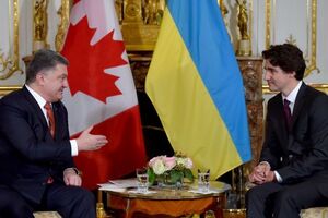 Президент Украины Петр Порошенко и премьер-министр Канады Джастин Трюдо