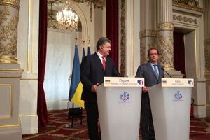 Порошенко и Олланд считают освобождение заложников на Донбассе приоритетным вопросом