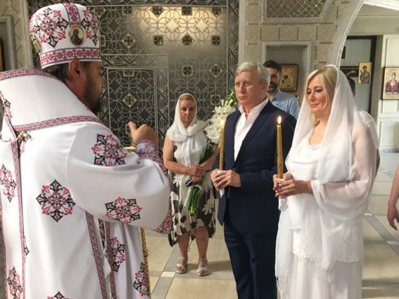 Горянский и Фейса венчались в церкви