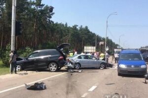 Столкновение произошло на Новообуховской трассе