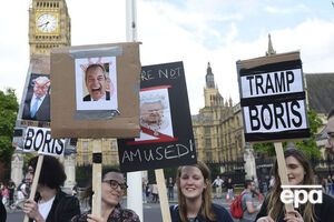 Пикет против Brexit и его главного идеолога – Бориса Джонсона – в Лондоне