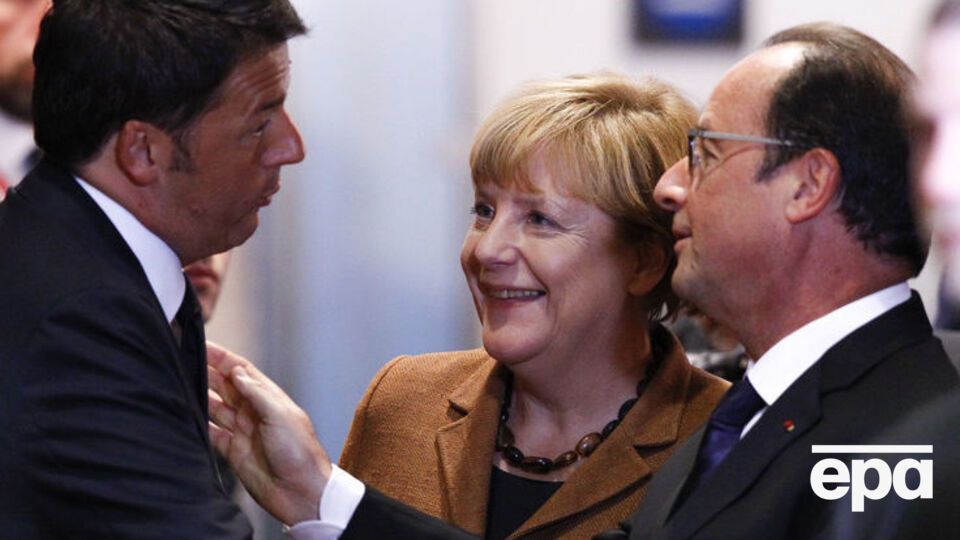 Олланд, Меркель и Ренци встретятся в Берлине