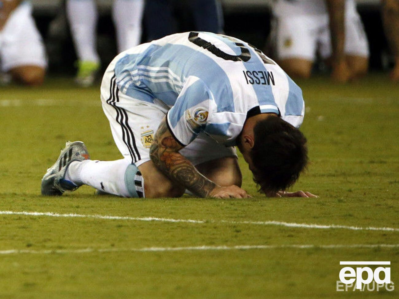 В составе аргентинцев Месси не реализовал послематчевый пенальти