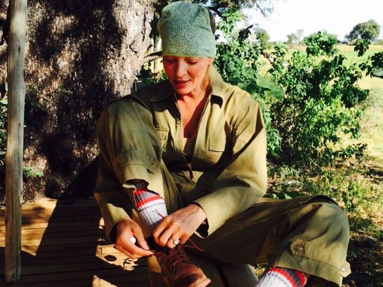 Турман показала, как выглядит после полученных травм