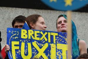 В Лондоне прошел митинг противников Brexit. Фоторепортаж