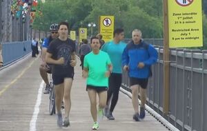 Джастин Трюдо и Энрике Пенья Ньето на пробежке