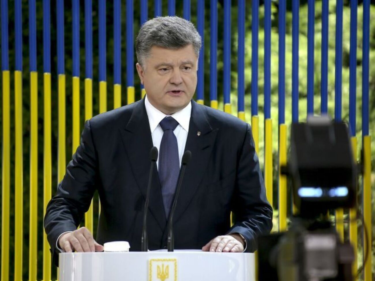 Пресс-конференция Порошенко проходит в Администрации Президента