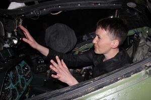 Савченко побывала в зоне АТО