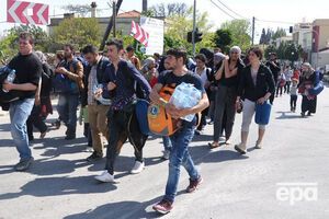 В лагере на греческом острове Хиос живут около 700 мигрантов