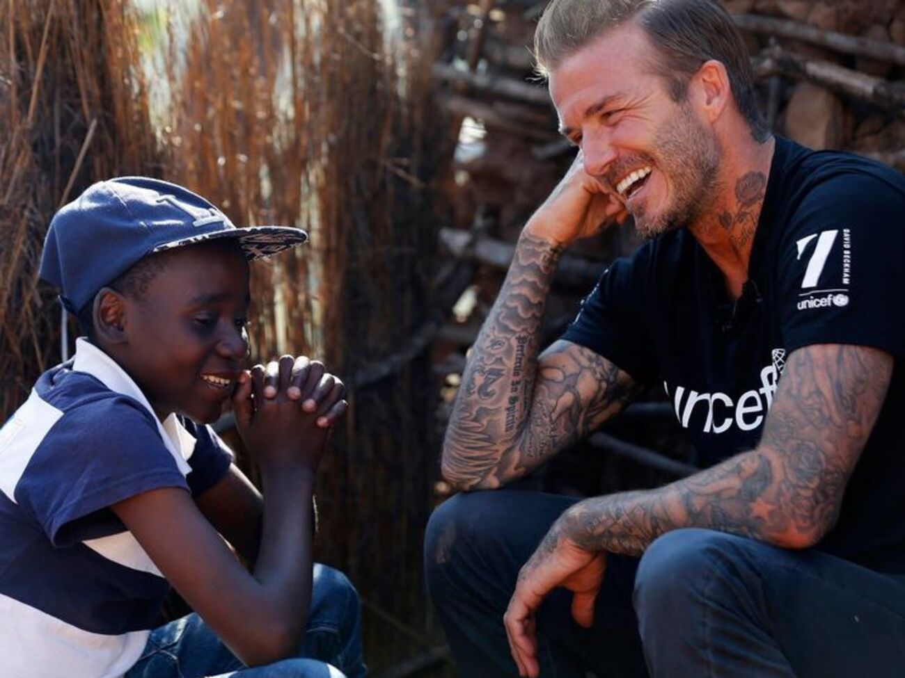 Посол доброй воли ЮНИСЕФ Дэвид Бекхэм побывал в Свазиленде