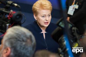 Даля Грибаускайте отказалась отвечать на вопросы российских журналистов