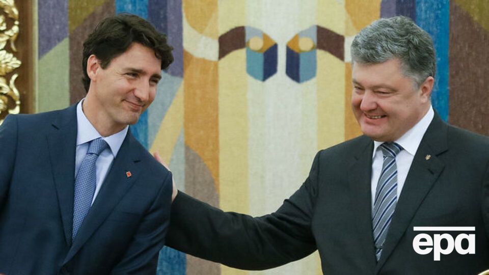 Трюдо и Порошенко обсудили военно-техническое сотрудничество, но летальное оружие Трюдо не обещает