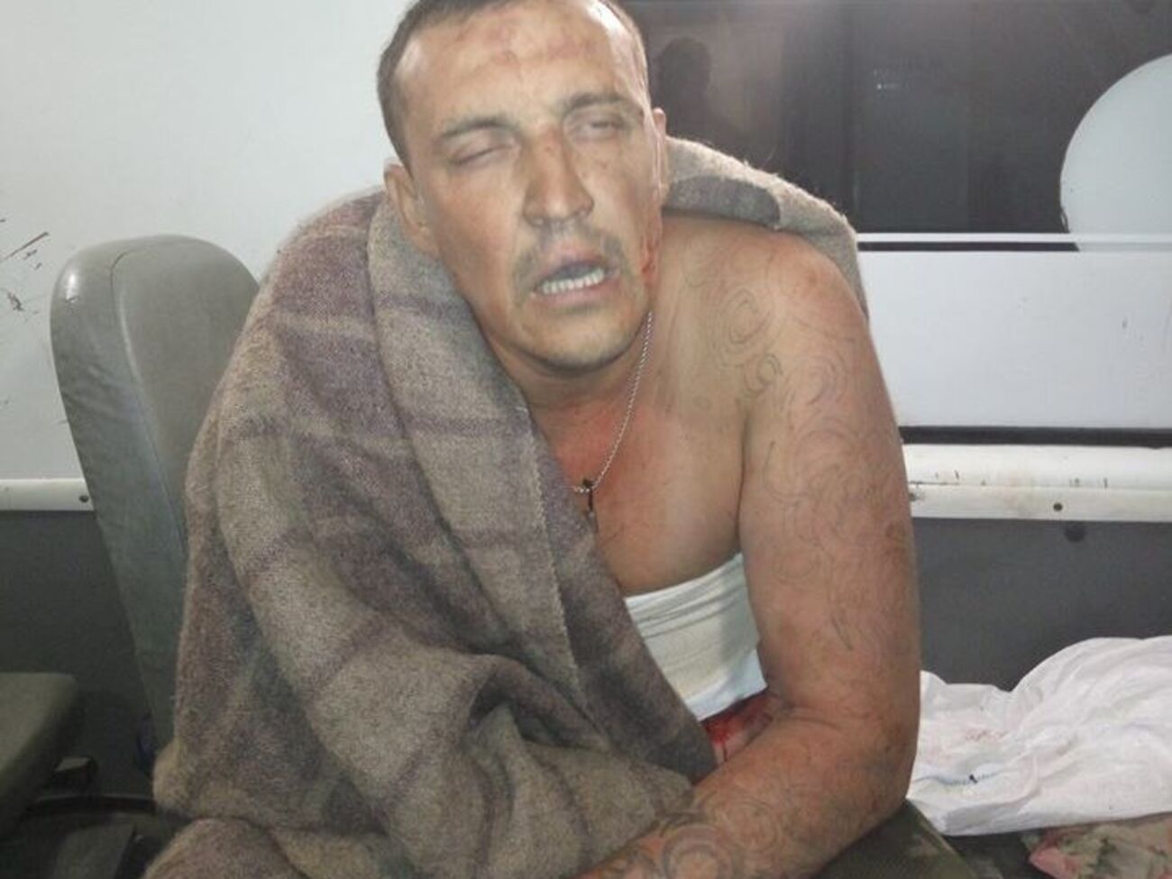 Боевик, захваченный под Троицким