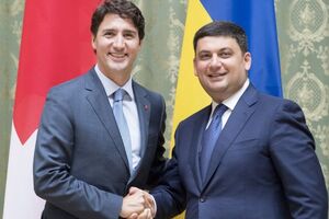 Гройсман (справа) считает, что визит Трюдо "будет хорошим продолжением и углублением сотрудничества между странами"