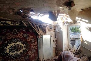 Последствия обстрела жилого сектора Курдюмовки