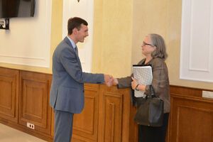 Замгенпрокурора Украины Евгений Енин встретился сегодня с послом Австрии в Украине Гермине Поппеллер