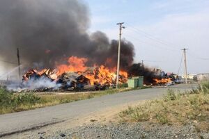 Дом полностью сгорел